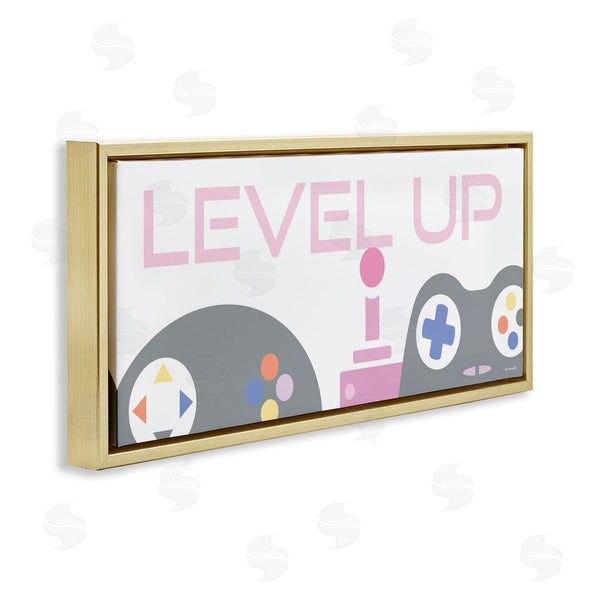 Stupell Industries Yass Naffas Designs | Level Up Retro Joysticks Wall Art