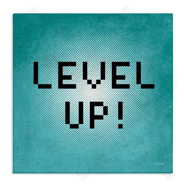 stupell industries Yass Naffas Designs | Level Up Vintage Pixels Wall Art