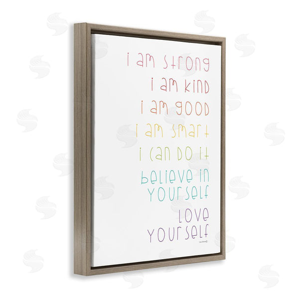 Stupell Industries Yass Naffas Designs | Love Yourself Confidence Phrases Wall Art