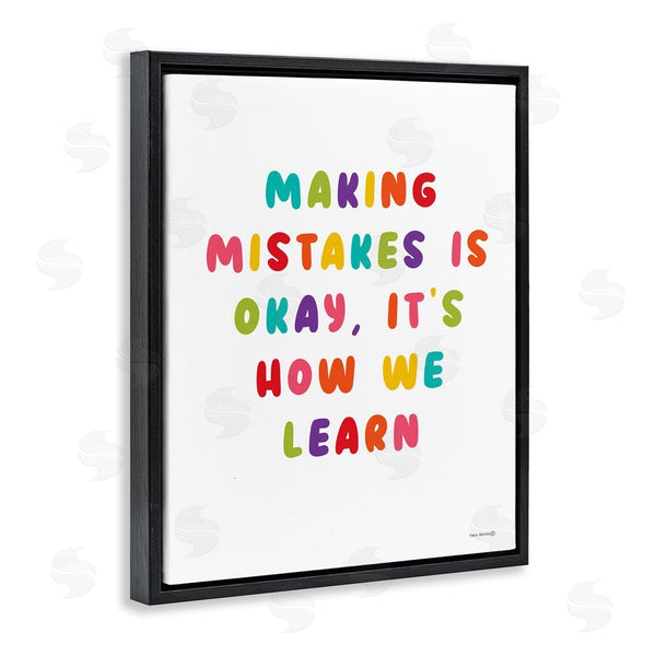 Stupell Industries Yass Naffas Designs | Making Mistakes Is Okay Wall Art
