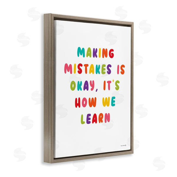Stupell Industries Yass Naffas Designs | Making Mistakes Is Okay Wall Art