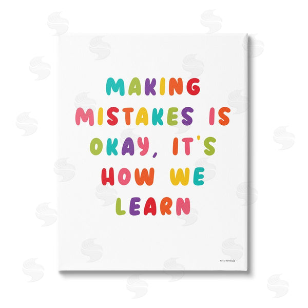 stupell industries Yass Naffas Designs | Making Mistakes Is Okay Wall Art