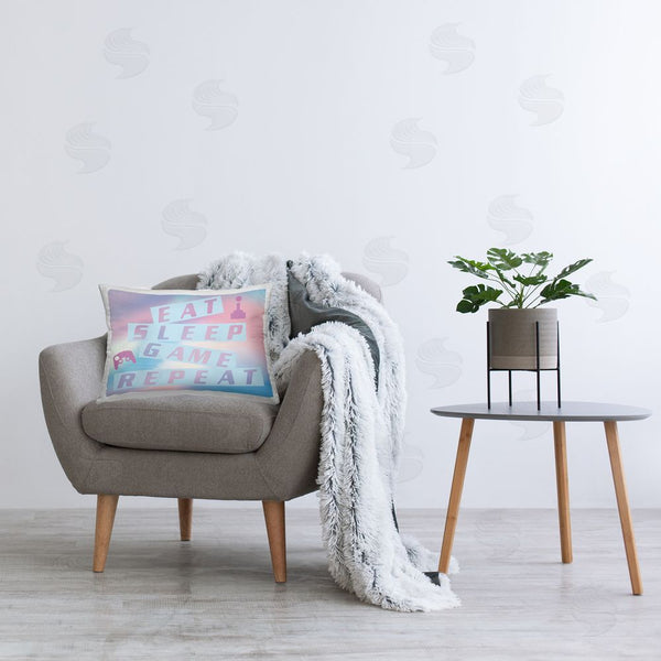 Stupell Industries Yass Naffas Designs | Pastel Eat Sleep Game
