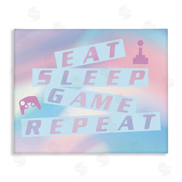 stupell industries Yass Naffas Designs | Pastel Eat Sleep Game