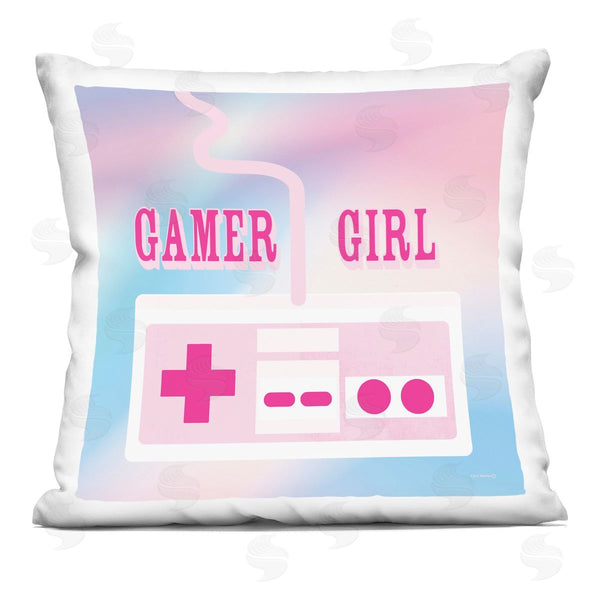 stupell industries Yass Naffas Designs | Pastel Gamer Girl Controller Printed Throw Pillow