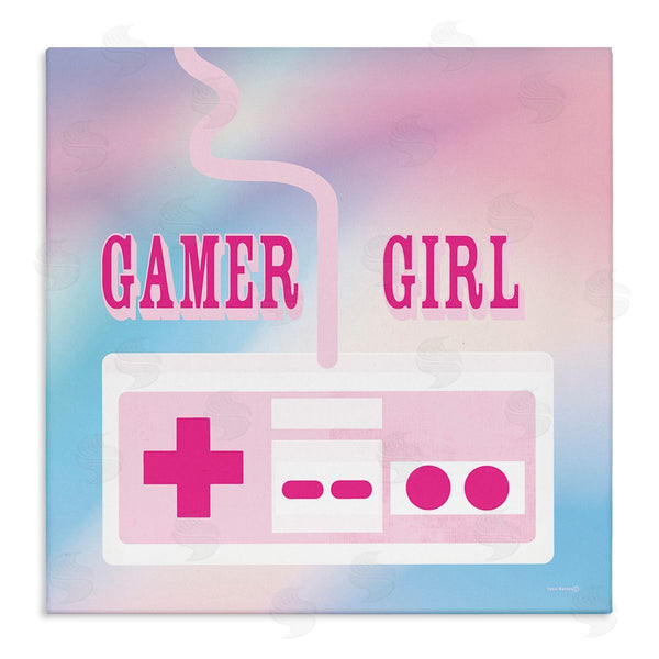 stupell industries Yass Naffas Designs | Pastel Gamer Girl Controller