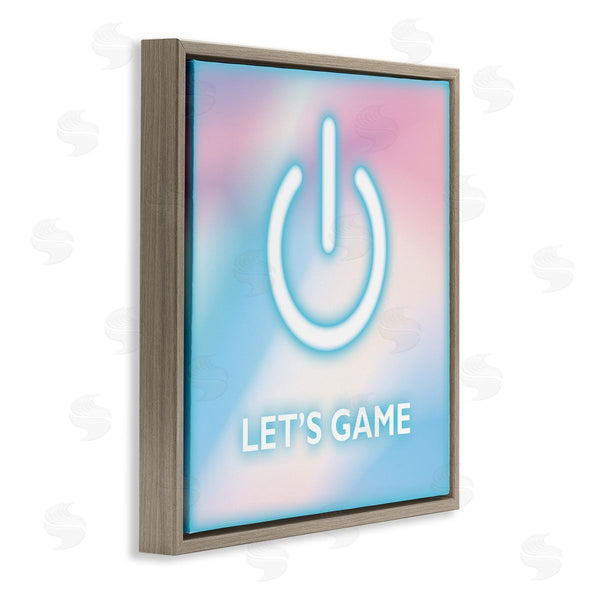 Stupell Industries Yass Naffas Designs | Pastel Let's Game Power Symbol