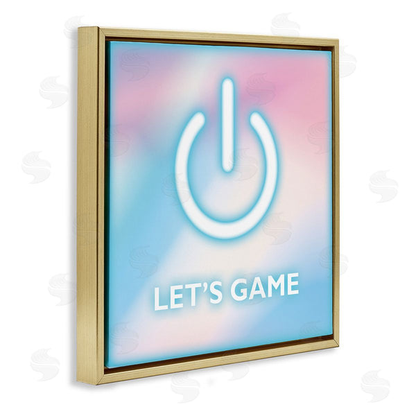 Stupell Industries Yass Naffas Designs | Pastel Let's Game Power Symbol