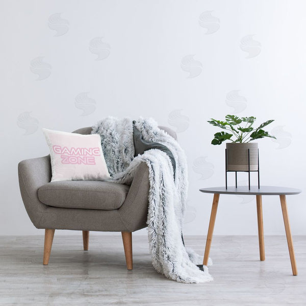 Stupell Industries Yass Naffas Designs | Pastel Pink Gaming Zone Printed Throw Pillow