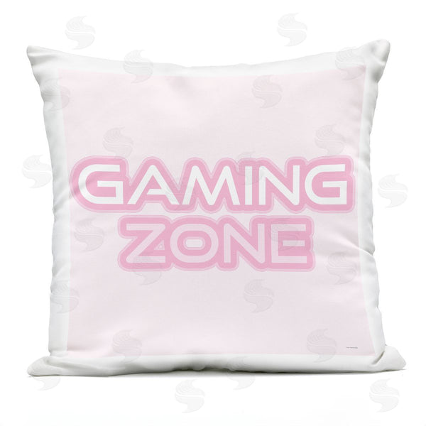 Stupell Industries Yass Naffas Designs | Pastel Pink Gaming Zone Printed Throw Pillow