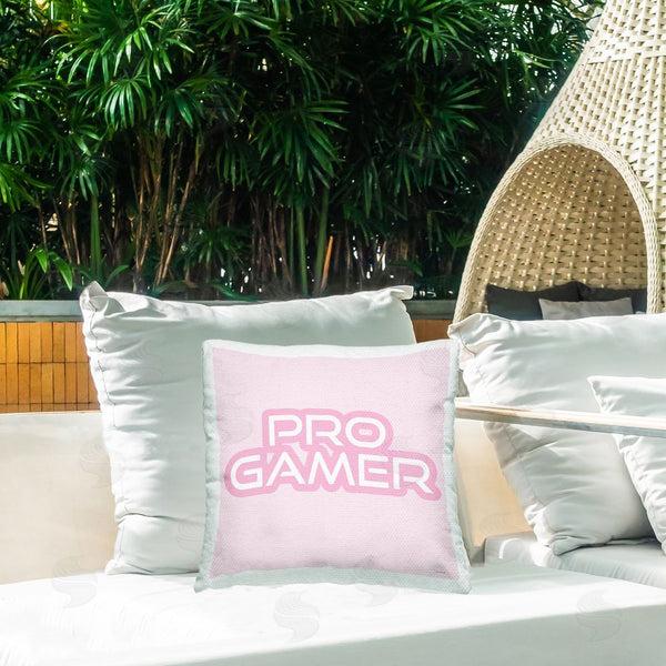 Stupell Industries Yass Naffas Designs | Pastel Pink Pro Gamer Printed Throw Pillow