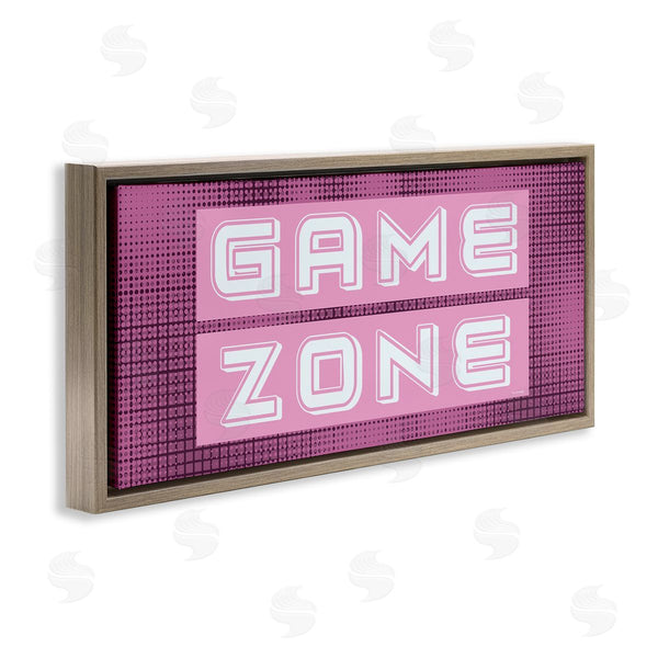 Stupell Industries Yass Naffas Designs | Retro Purple Game Zone Wall Art