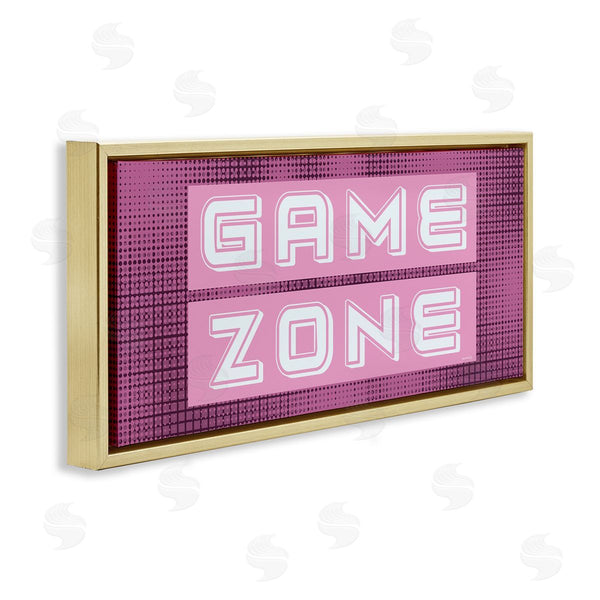 Stupell Industries Yass Naffas Designs | Retro Purple Game Zone Wall Art