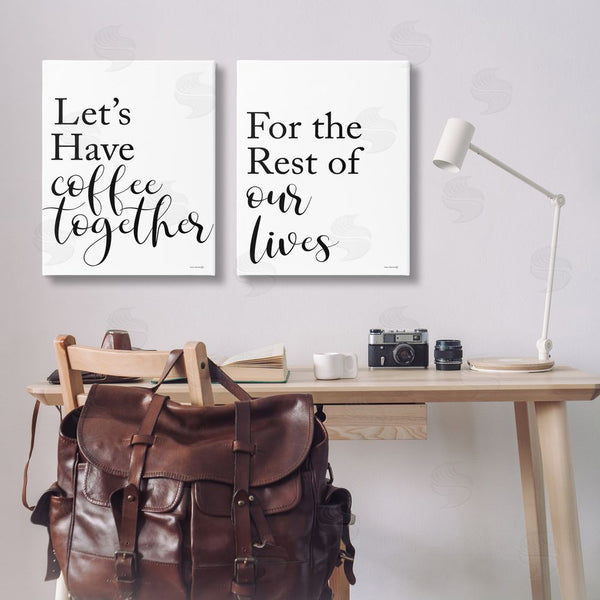 Stupell Industries Yass Naffas Designs | Romantic Coffee Together Wall Art