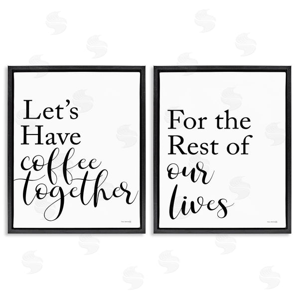 Stupell Industries Yass Naffas Designs | Romantic Coffee Together Wall Art