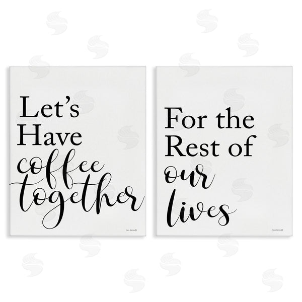 stupell industries Yass Naffas Designs | Romantic Coffee Together Wall Art