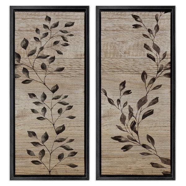Stupell Industries Yass Naffas Designs | Rustic Botanical Winding Sprigs Wall Art