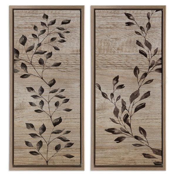 Stupell Industries Yass Naffas Designs | Rustic Botanical Winding Sprigs Wall Art