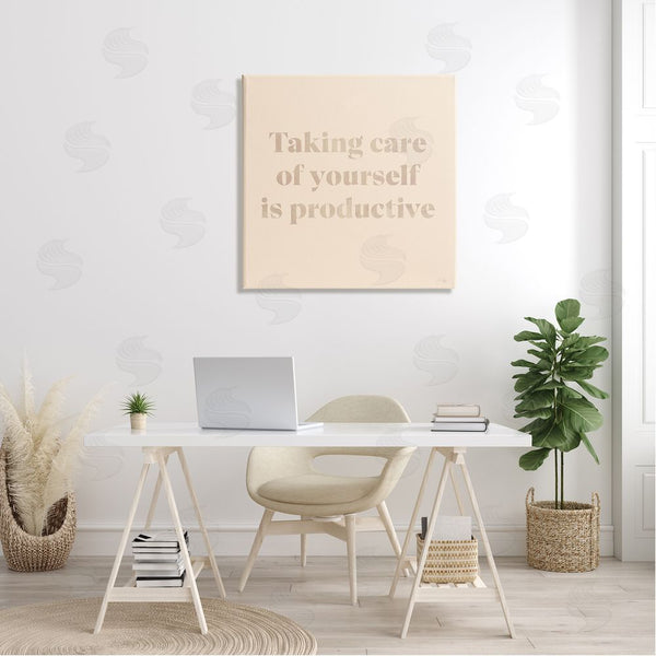 Stupell Industries Yass Naffas Designs | Taking Care Of Yourself Comforting Motivational Phrase Wall Art
