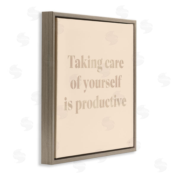 Stupell Industries Yass Naffas Designs | Taking Care Of Yourself Comforting Motivational Phrase Wall Art