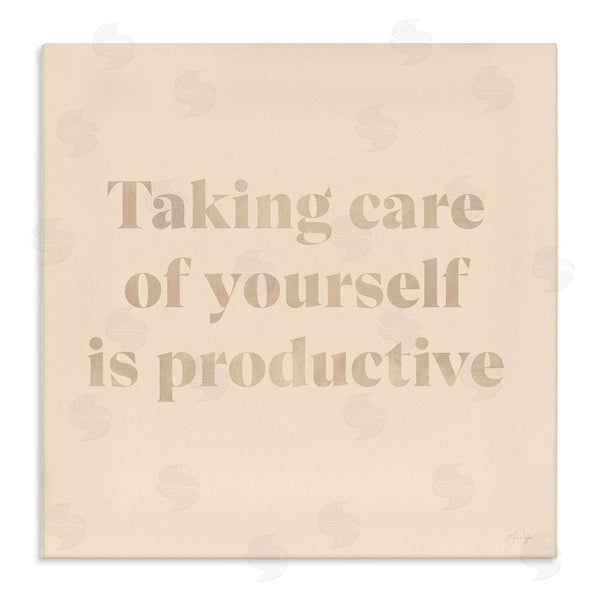 stupell industries Yass Naffas Designs | Taking Care Of Yourself Comforting Motivational Phrase Wall Art