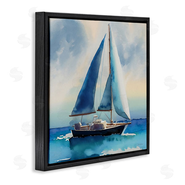 Stupell Industries Yass Naffas Designs | Watercolor Style Sailboat Wall Art