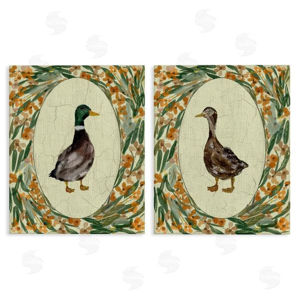 stupell industries Yen | Country Floral Duck Portraits