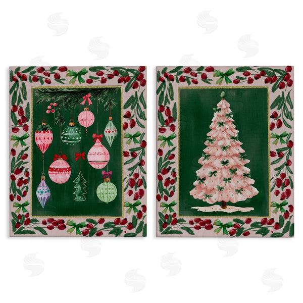 stupell industries Yen | Vintage Ornaments & Tree Border