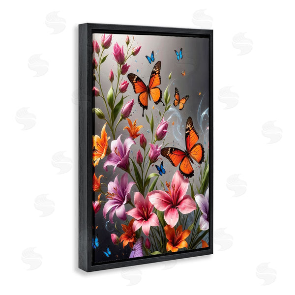 Stupell Industries Yuri Khrushch | Monarch Butterflies & Lilies Wall Art