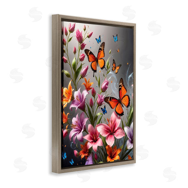 Stupell Industries Yuri Khrushch | Monarch Butterflies & Lilies Wall Art