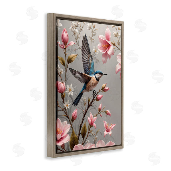 Stupell Industries Yuri Khrushch | Soft Pink Florals With Bird Wall Art
