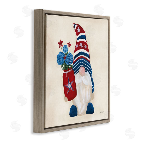 Stupell Industries Yvette St. Amant | American Gnome With Flowers