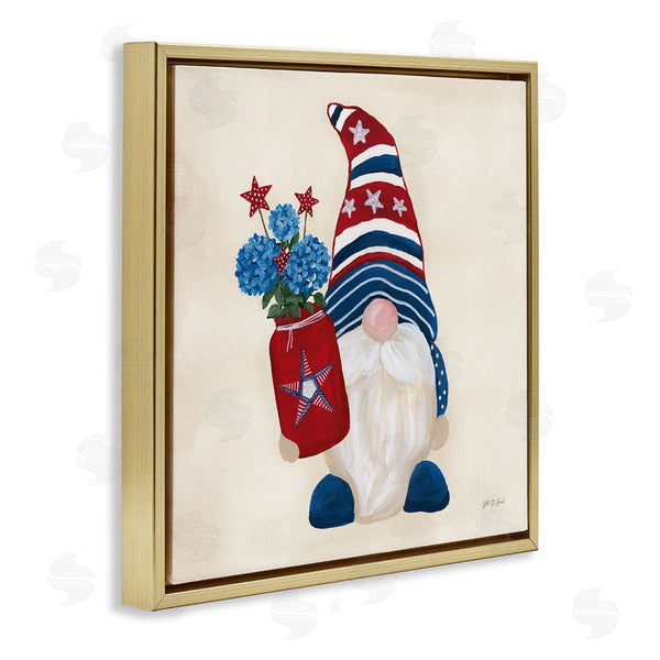 Stupell Industries Yvette St. Amant | American Gnome With Flowers