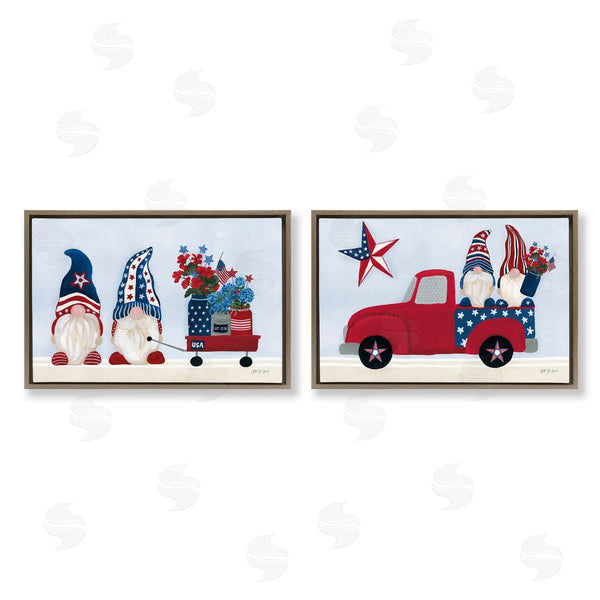 Stupell Industries Yvette St. Amant | Americana Florals & Gnomes