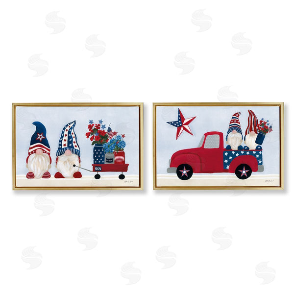 Stupell Industries Yvette St. Amant | Americana Florals & Gnomes