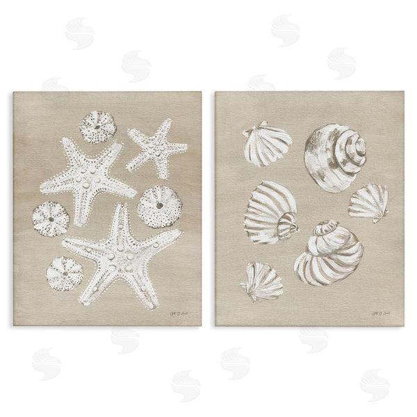 stupell industries Yvette St. Amant | Beach Treasure Starfish Shells Wall Art