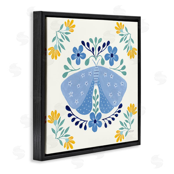 Stupell Industries Yvette St. Amant | Blue Folk Butterfly