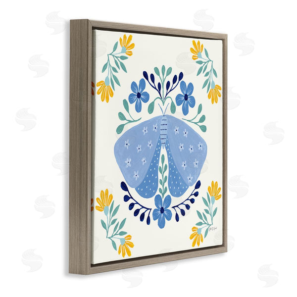 Stupell Industries Yvette St. Amant | Blue Folk Butterfly