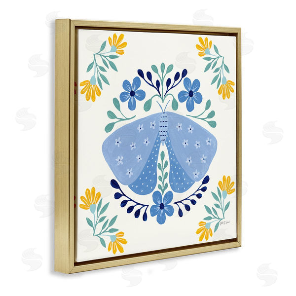 Stupell Industries Yvette St. Amant | Blue Folk Butterfly