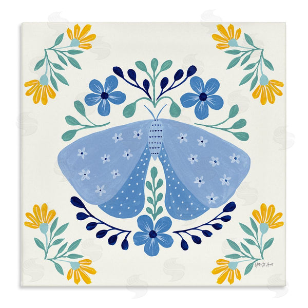 stupell industries Yvette St. Amant | Blue Folk Butterfly