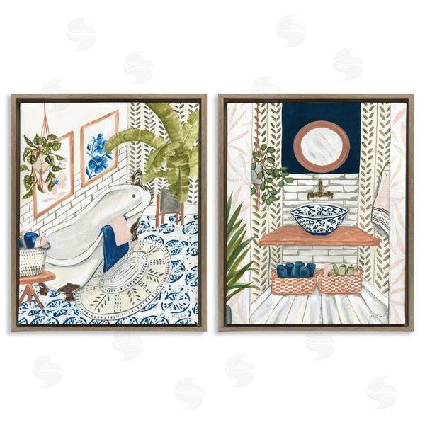 Stupell Industries Yvette St. Amant | Boho Chic Bathroom Wall Art