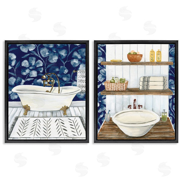 Stupell Industries Yvette St. Amant | Bold Painted Farmhouse Bathroom Wall Art