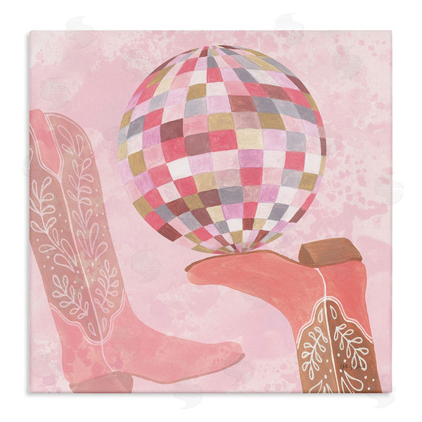stupell industries Yvette St. Amant | Cowgirl Boot & Disco Ball