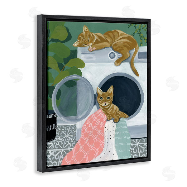 Stupell Industries Yvette St. Amant | Cuddling Laundry Cats