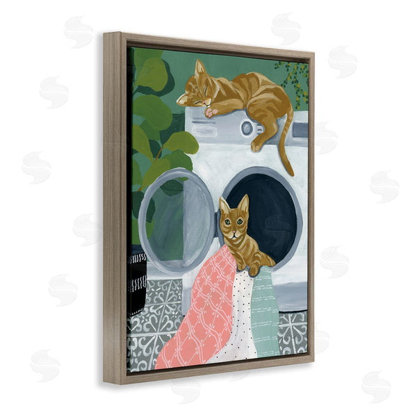 Stupell Industries Yvette St. Amant | Cuddling Laundry Cats