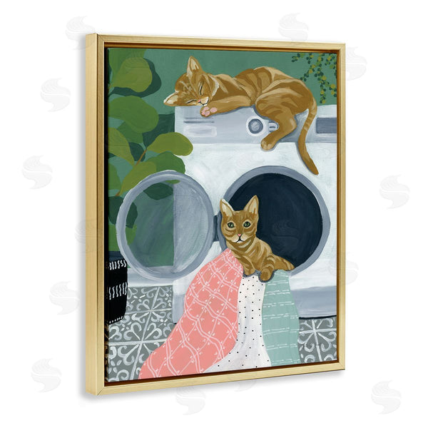 Stupell Industries Yvette St. Amant | Cuddling Laundry Cats