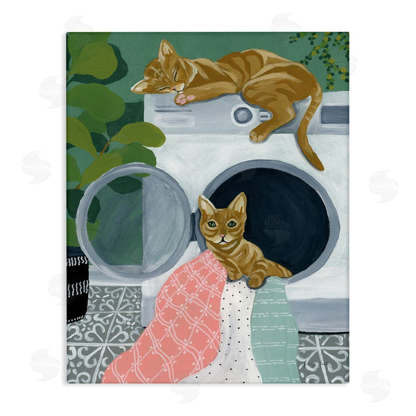 stupell industries Yvette St. Amant | Cuddling Laundry Cats