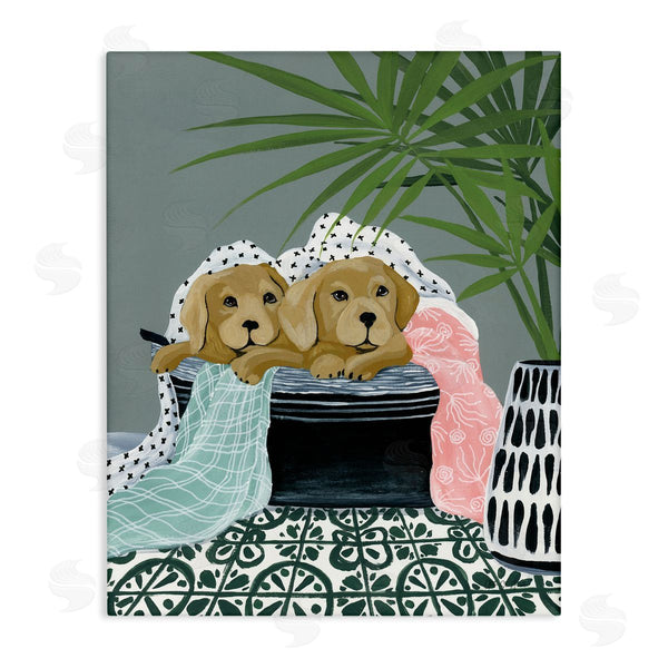 stupell industries Yvette St. Amant | Cuddling Laundry Dogs