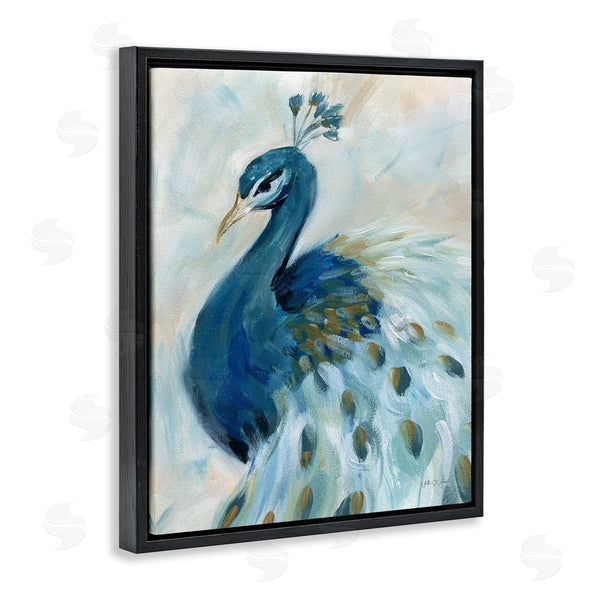 Stupell Industries Yvette St. Amant | Elegant Blue Peacock