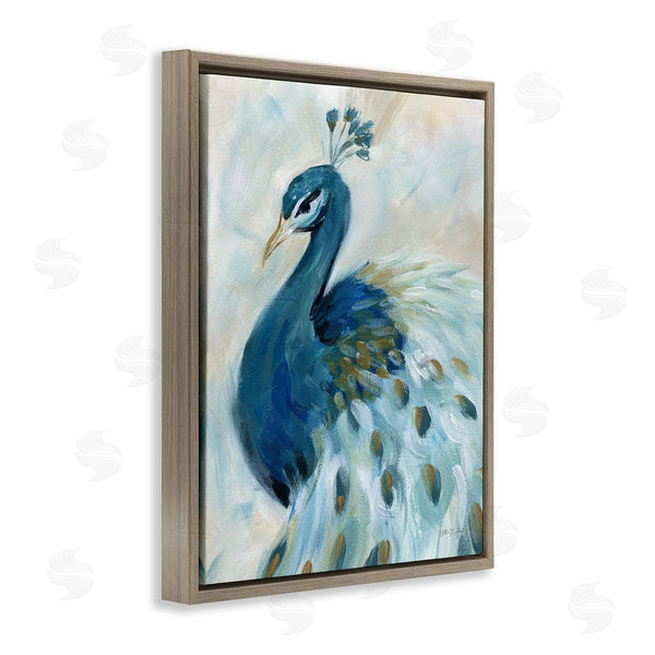 Stupell Industries Yvette St. Amant | Elegant Blue Peacock